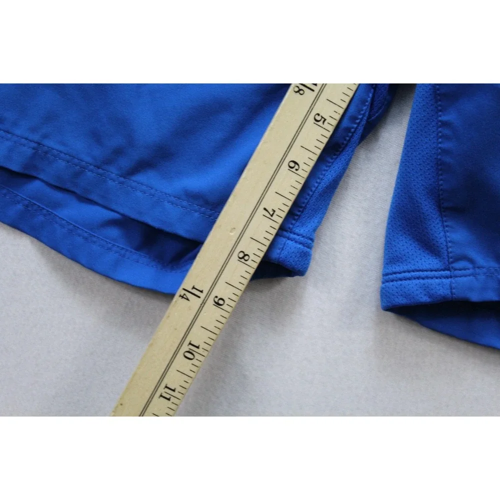 Nike Men Blue Board Shorts Casual Drawstring Swoosh Logo Nike Fit Dry Size Large